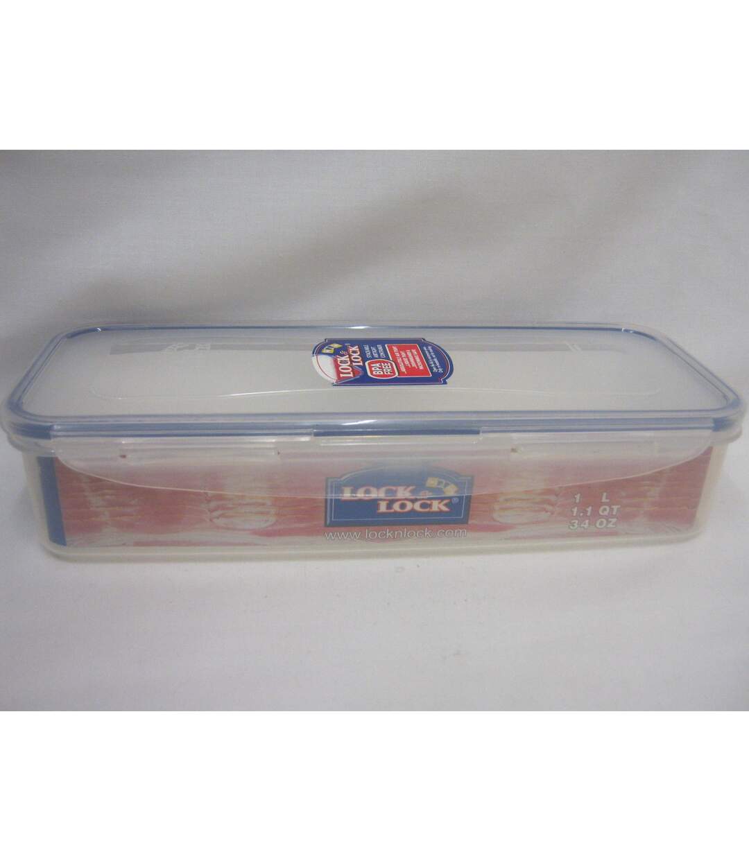 Boîte à bacon taille unique transparent Lock & Lock-2