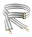 Bagbase Boutique Striped Adjustable Bag Strap (Light Grey/White) (One Size)