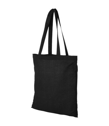 Bullet Carolina Cotton Tote (Pack of 2) (Solid Black) (15 x 16.5 inches)