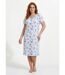 Chemise de nuit coton manches courtes-1