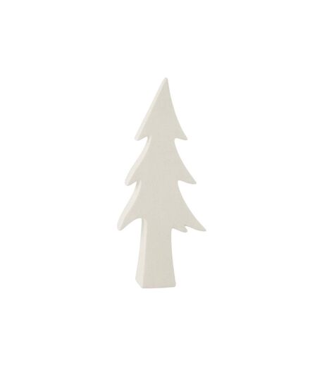 Paris Prix - Statuette Déco arbre Céramique 35cm Blanc