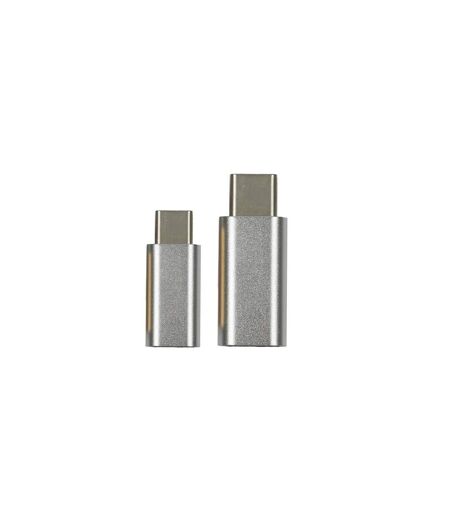 Lot de 2 Adaptateurs USB type C 2cm Gris