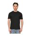 Unisex adult interlock slim t-shirt black Casual Classics-3