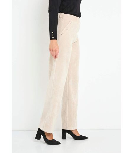 Pantalon large velours milleraies