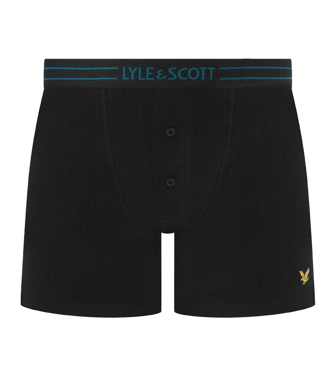 Lot De 3  Boxers Motif/style Détail Contrasté Homme Noir Lyle & Scott-2