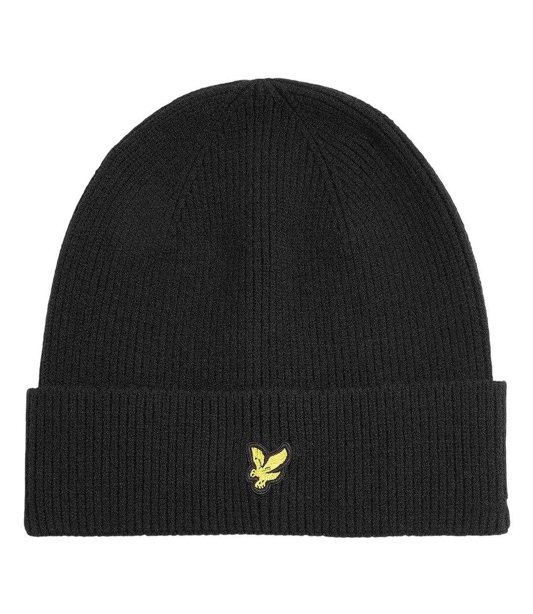 Embroidered Logo Beanie Black Lyle & Scott-1