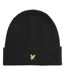 Embroidered Logo Beanie Black Lyle & Scott-1