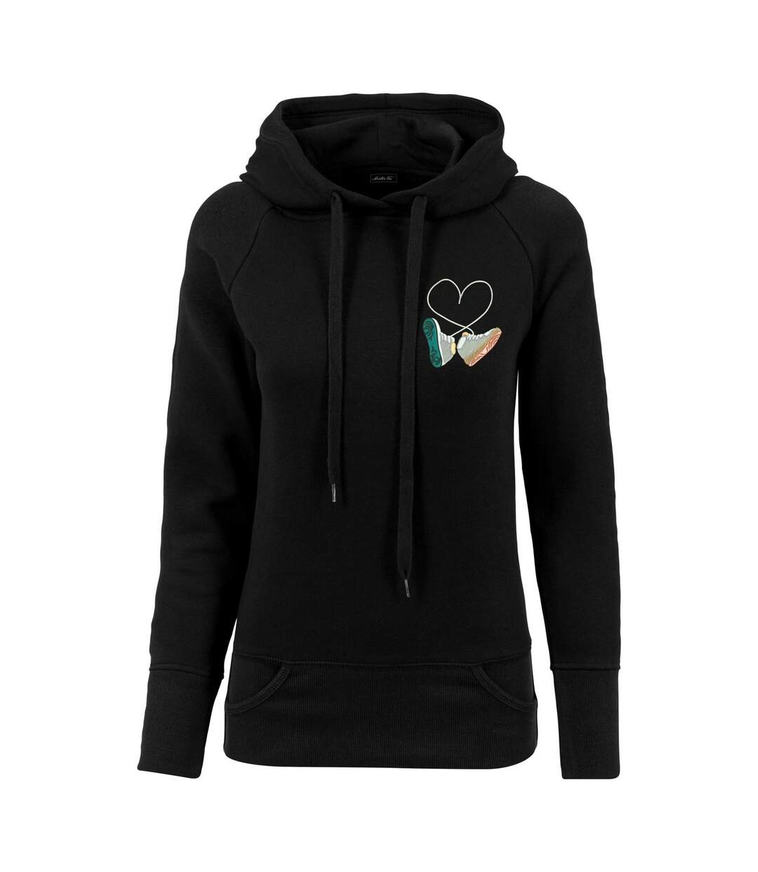 Kicks Love Sweat À Capuche Brodé Femmes/dames Noir Mister Tee-1