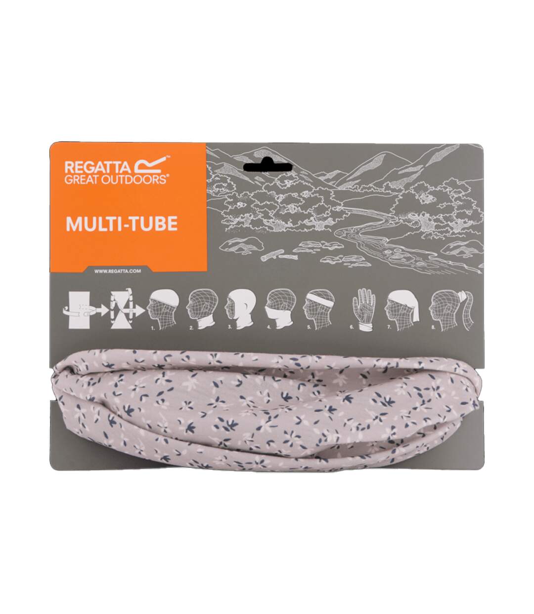 Cache-cou Motif/style Imprimé Multitube Taille Unique Lilas Pâle Floral Regatta-3