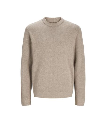 Pull greige homme jack & jones stitch