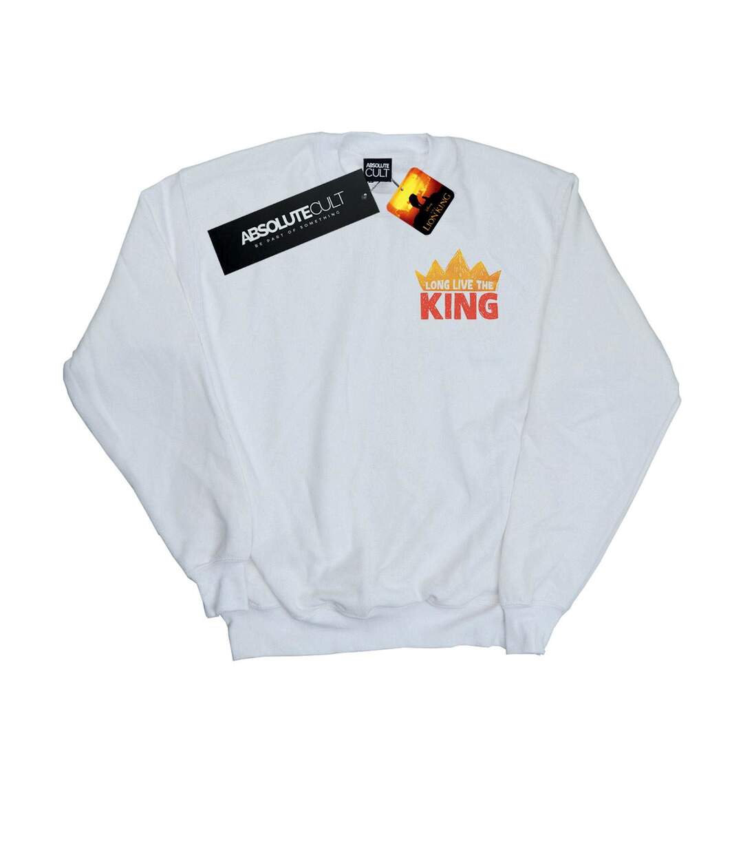 Disney Sweatshirt Womens/Ladies The Lion King Movie Long Live Breast Print (Blanc) - UTBI22207-1