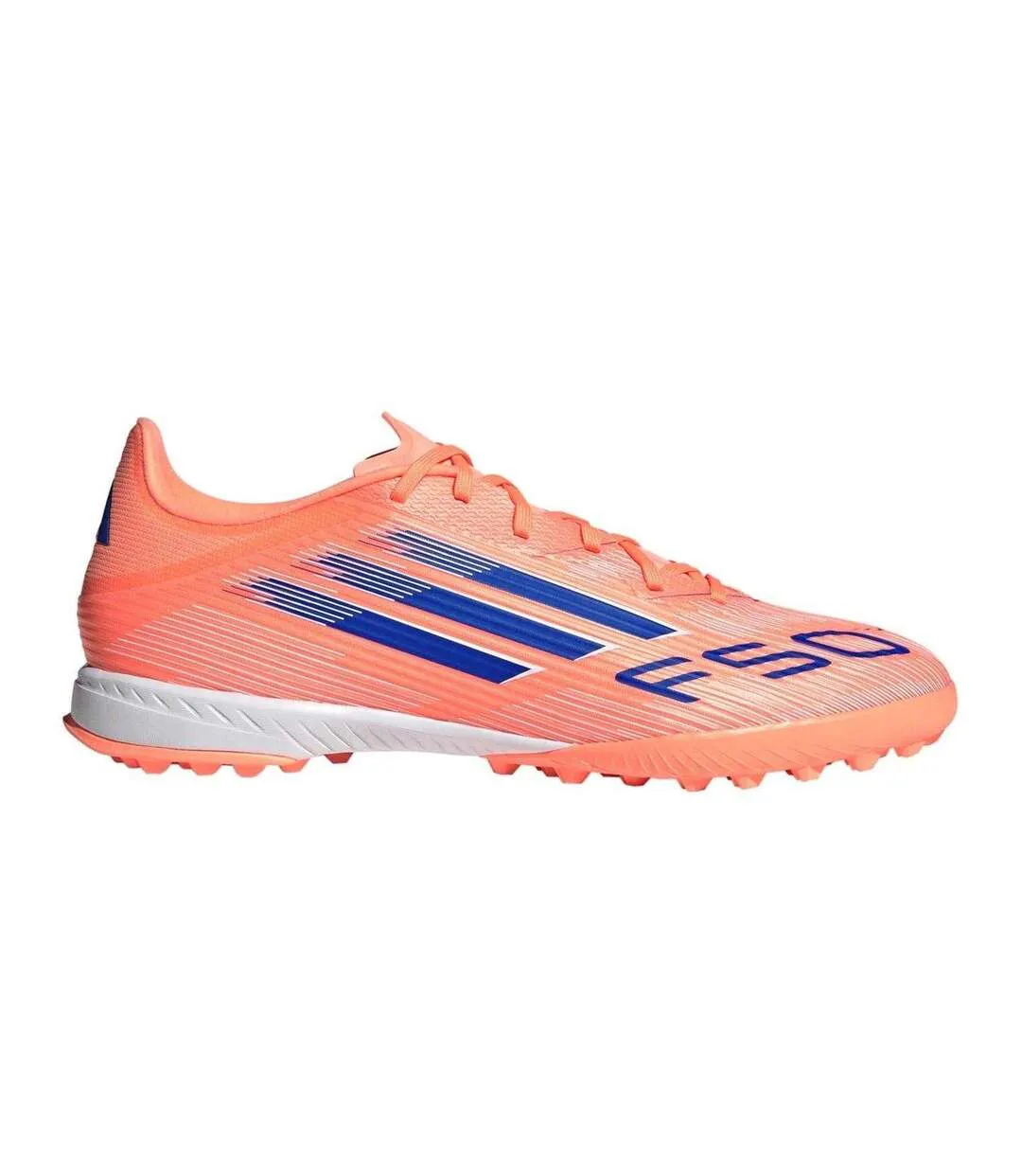 Mens F50 League Artificial Ground Football Boots Orange Blue Adidas-1