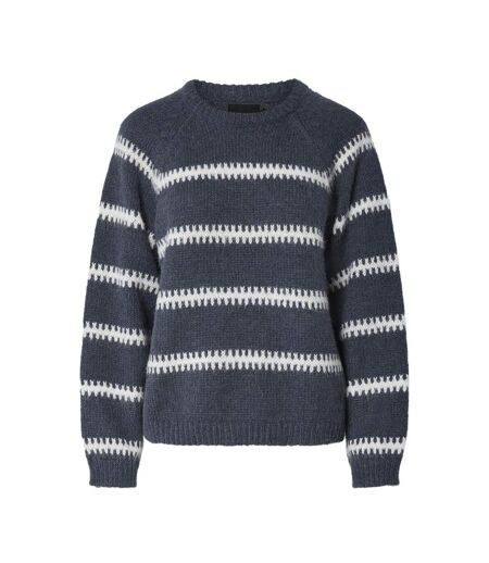Pull gris/blanc femme pieces sonja