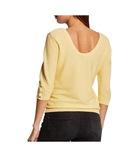 Pull Jaune manches 3/4 Femme Morgan Log - XS