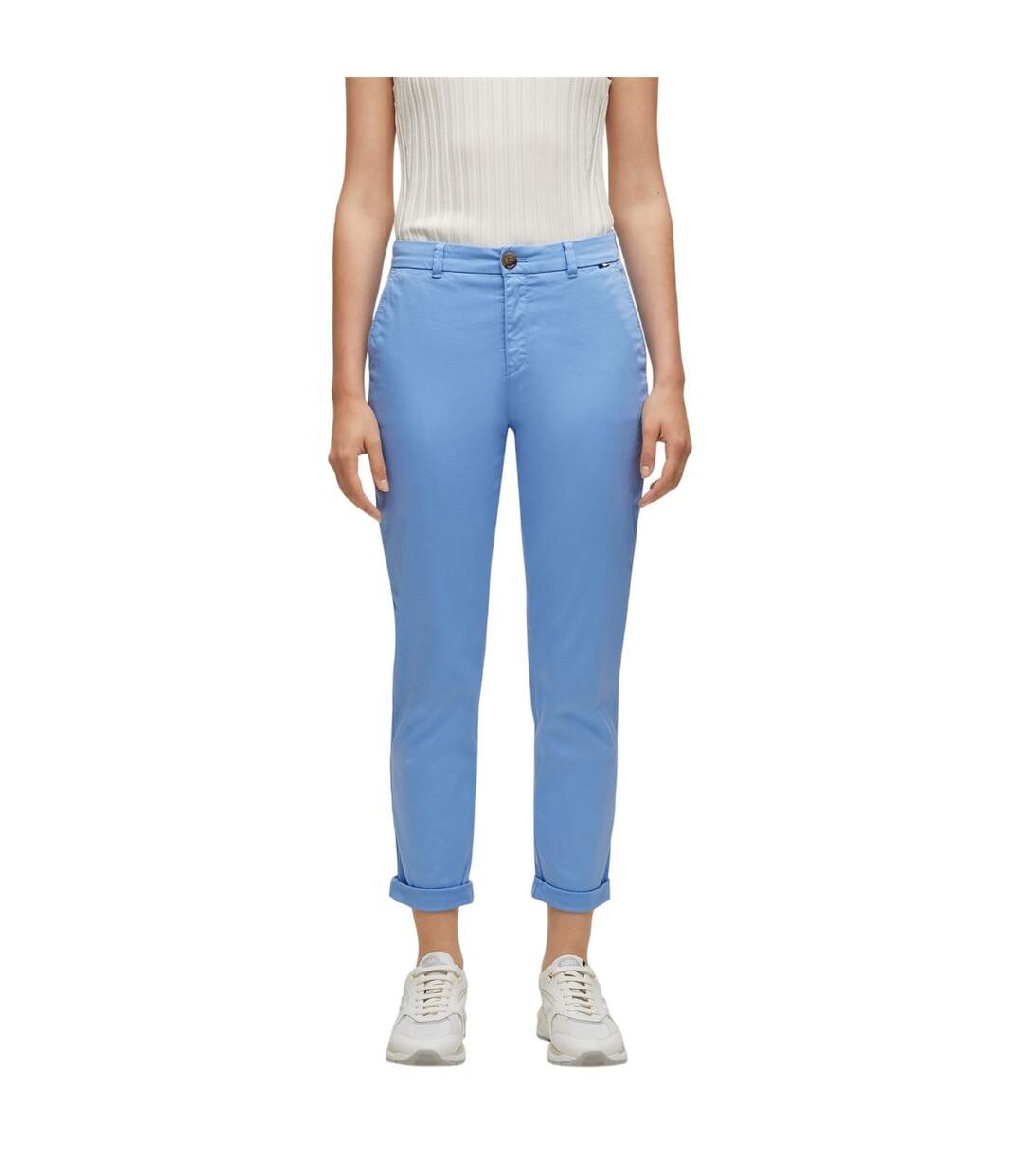 Chino Femme Bleu Boss-4