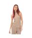 Womens/ladies cira plisse tank top mink Vero Moda-1