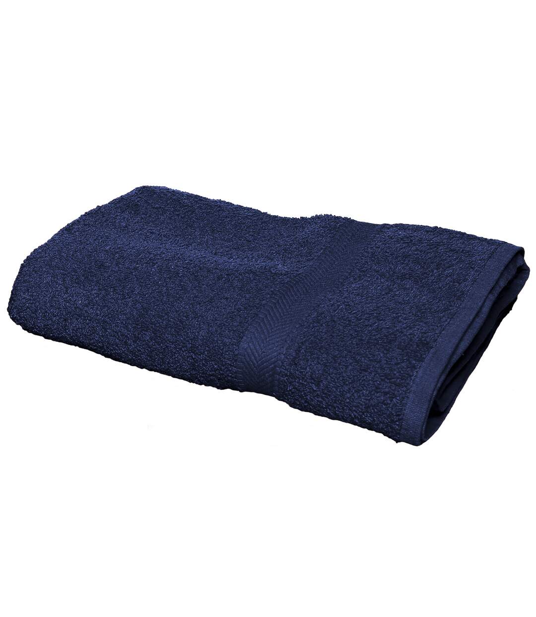 Drap de bain 100% coton 100 x 150cm bleu marine Towel City-1