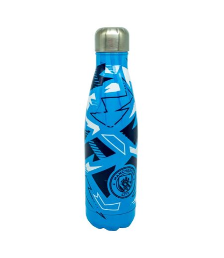 Manchester City FC Fragment Thermal Flask (Sky Blue/Navy/White) (One Size) - UTTA11761