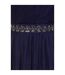 Little Mistress Womens/Ladies Navy Jewel Waist Maxi Dress (Navy) - UTLM920-4