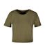 T-shirt Court Femme Olive New Morning Studios-1