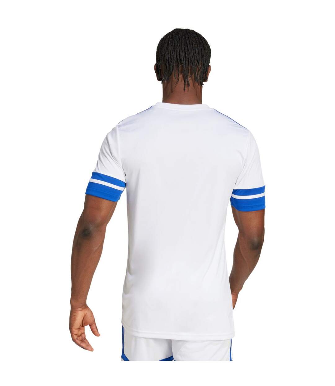 T-shirt Squadra Homme Blanc Bleu Adidas-4