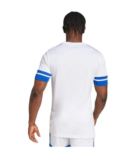 T-shirt Squadra Homme Blanc Bleu Adidas