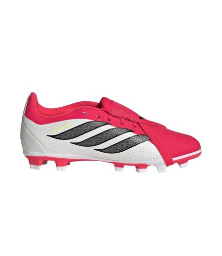 Chaussures De Foot Pour Terrain Ferme Motif/style Se Rabat Sur L´avant Predator Club Femme Rouge Blanc Adidas