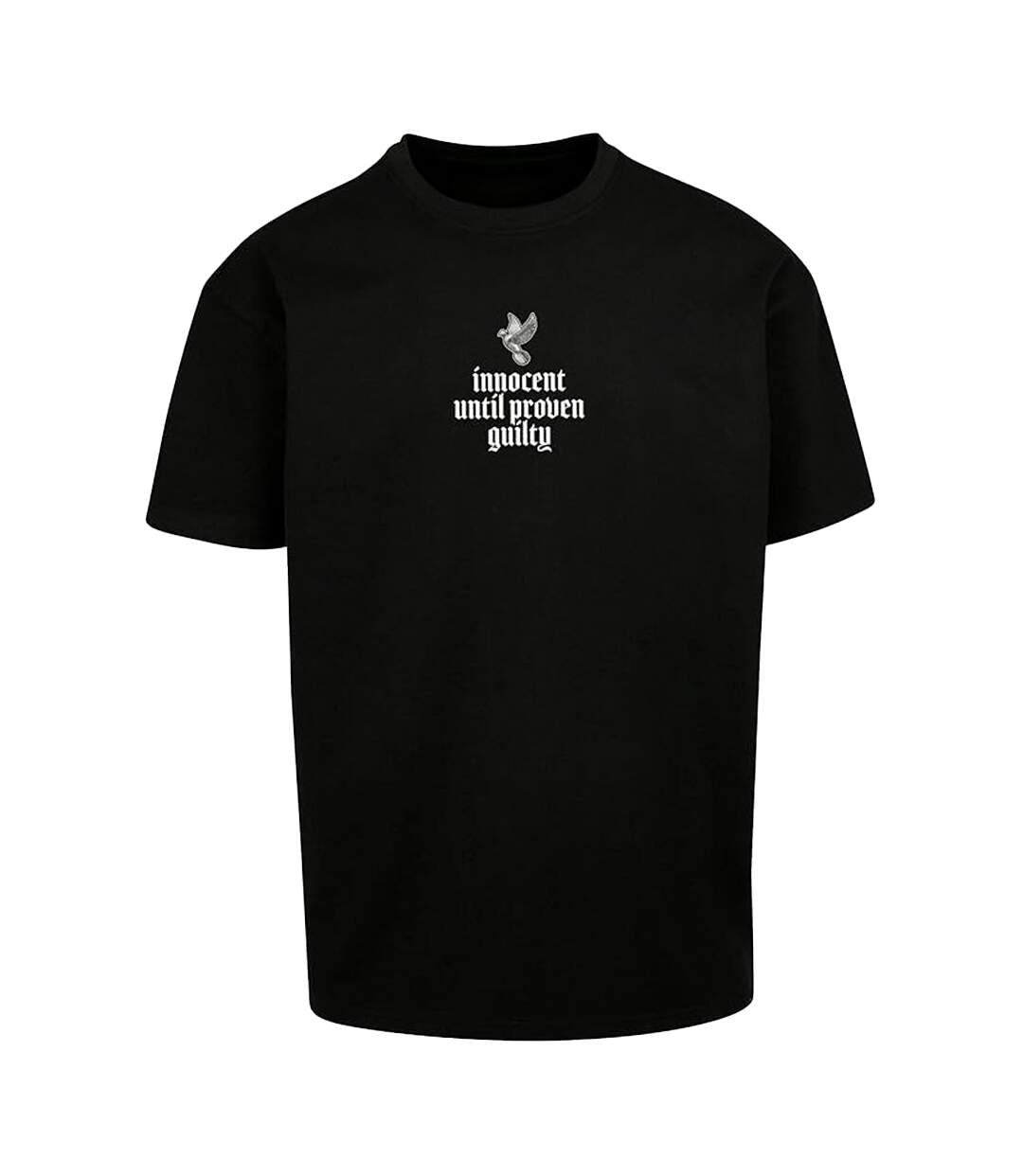 Mens Justice Oversized T-shirt Noir Mister Tee-2