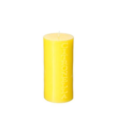 Bougie Parfumée Ronde Citronnelle 15cm Jaune