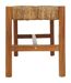 Banc 2 places avec assise tressée en bois SIDOAN - Marron-4