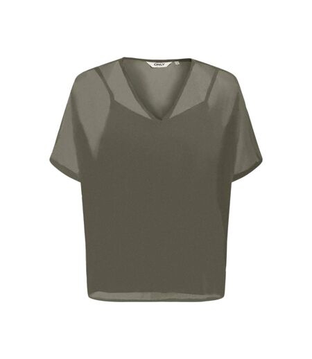 Blouse kaki  femme only tasha