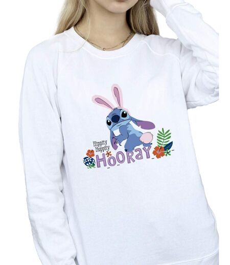 Disney Pull-over Lilo & Stitch Hippity Hop Stitch Femme/Ladies (Blanc) - UTBI22922