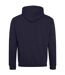 Womens/ladies varsity hoodie new french navy/sky blue Awdis