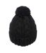 Bonnet À Pompon Motif/style Logo Adulte Noir TOG24-4