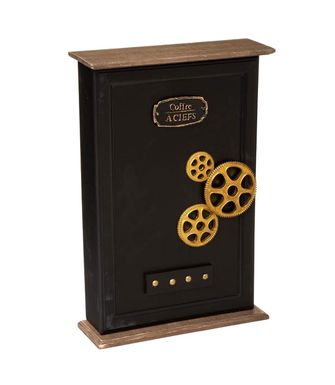 Boîte à Clés Design Flower 38cm Noir-1