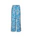 Pantalon fluide bleu/gris femme vero moda maja-1
