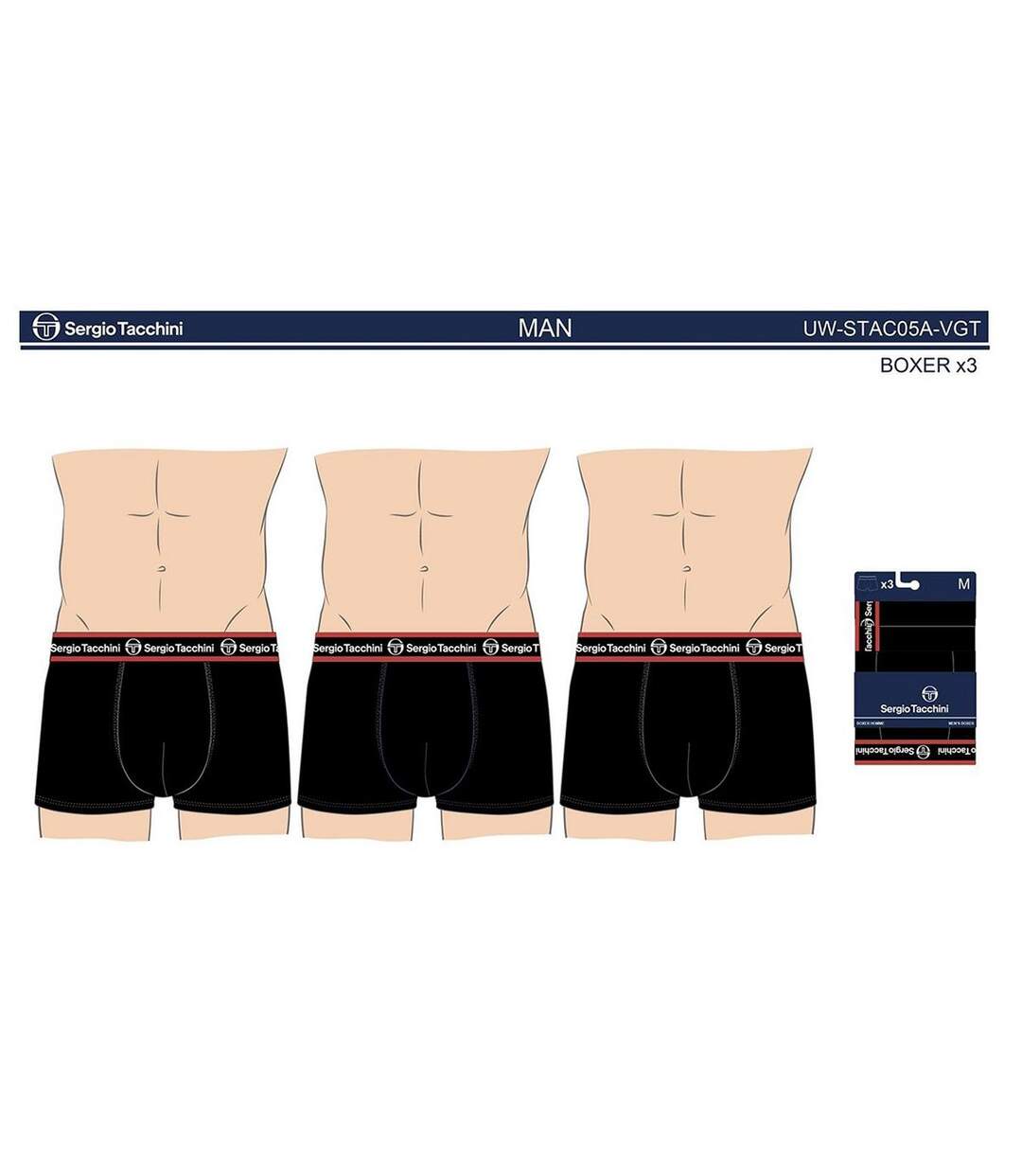 Boxer SERGIO TACCHINI X9 Pack de 9 Boxers 0490-4