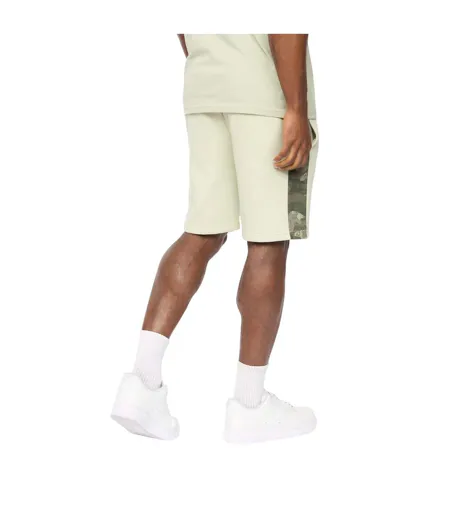 Mens Branton Shorts Light Olive Crosshatch