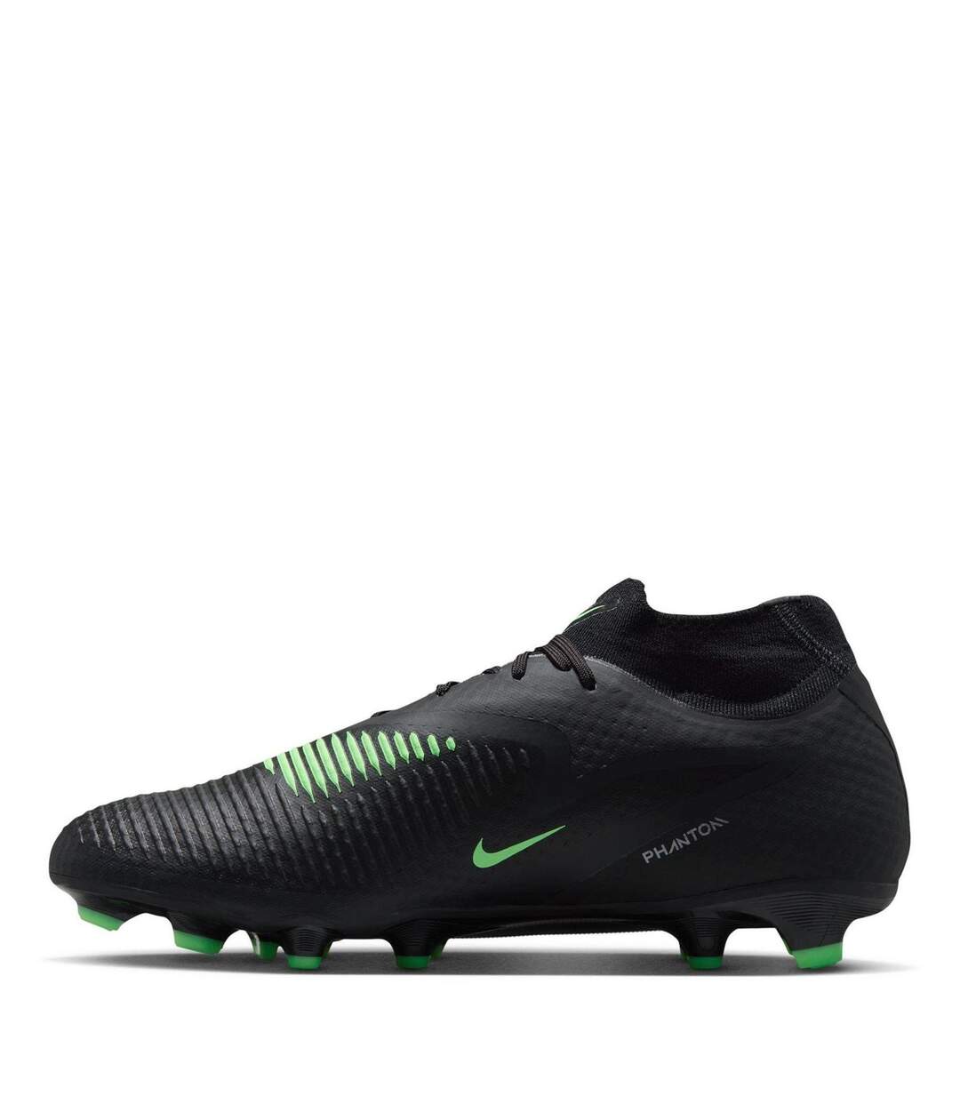 Mens Phantom 6 Academy Firm Ground Football Boots Black Green Nike-2