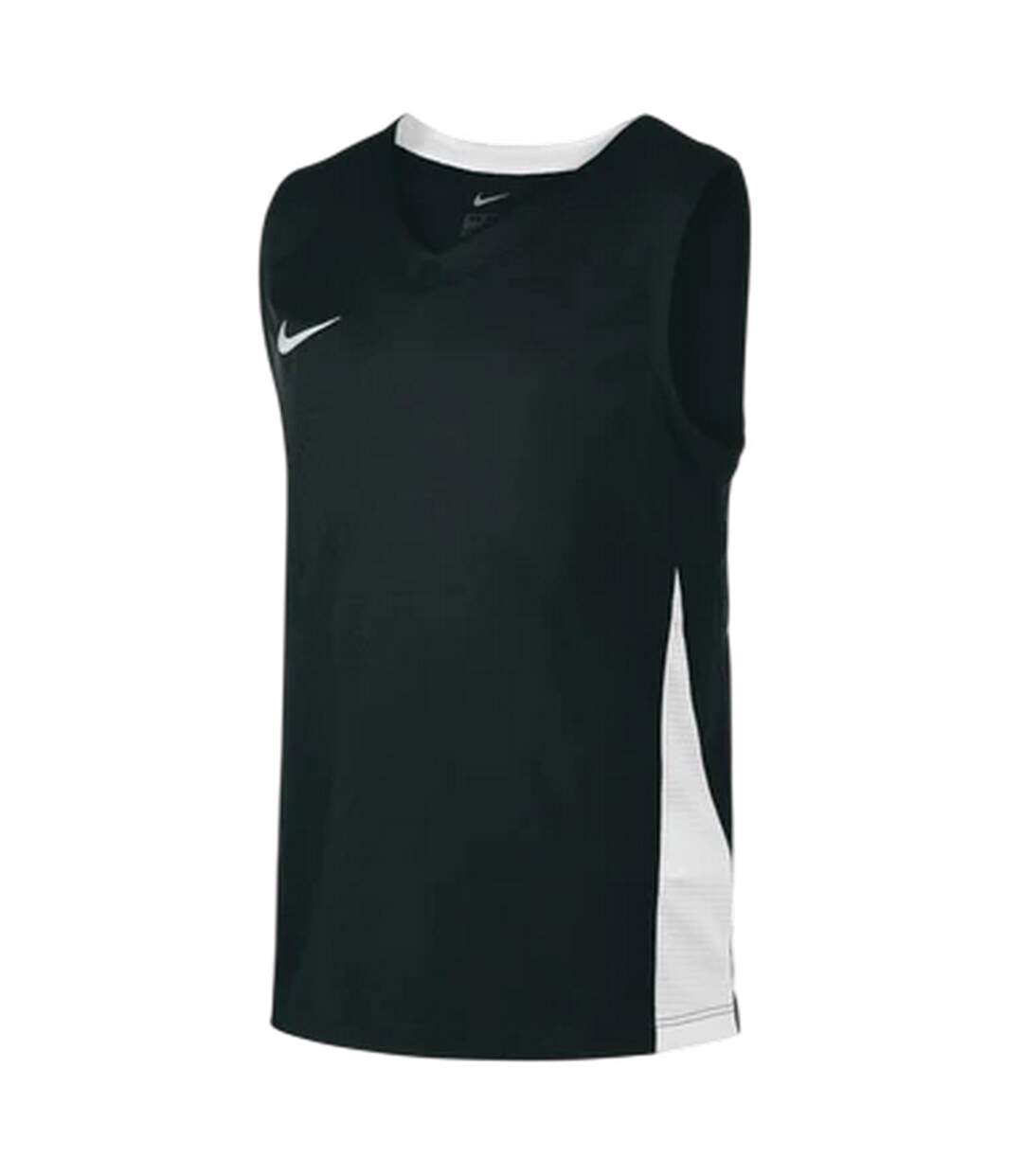 Maillot Sans Manches Motif/style Panneau Contrasté Femme Noir Blanc Nike-2