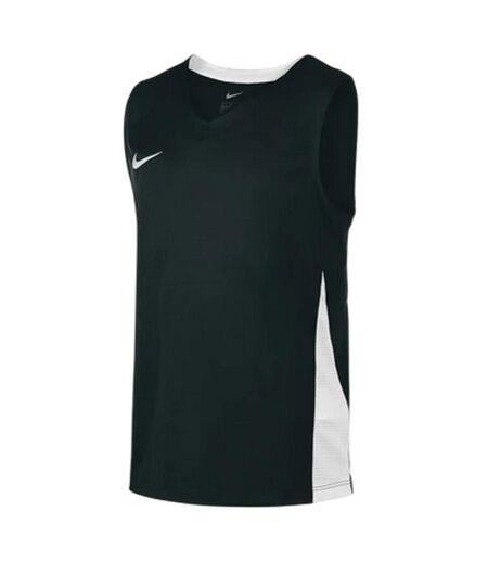 Maillot Sans Manches Motif/style Panneau Contrasté Femme Noir Blanc Nike