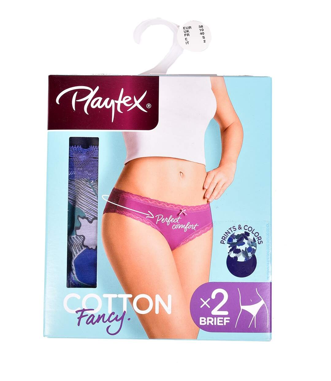 Culottes Femme PLAYTEX Confort Qualité supérieure Pack de 2 culottes Fancy PLAYTEX-2