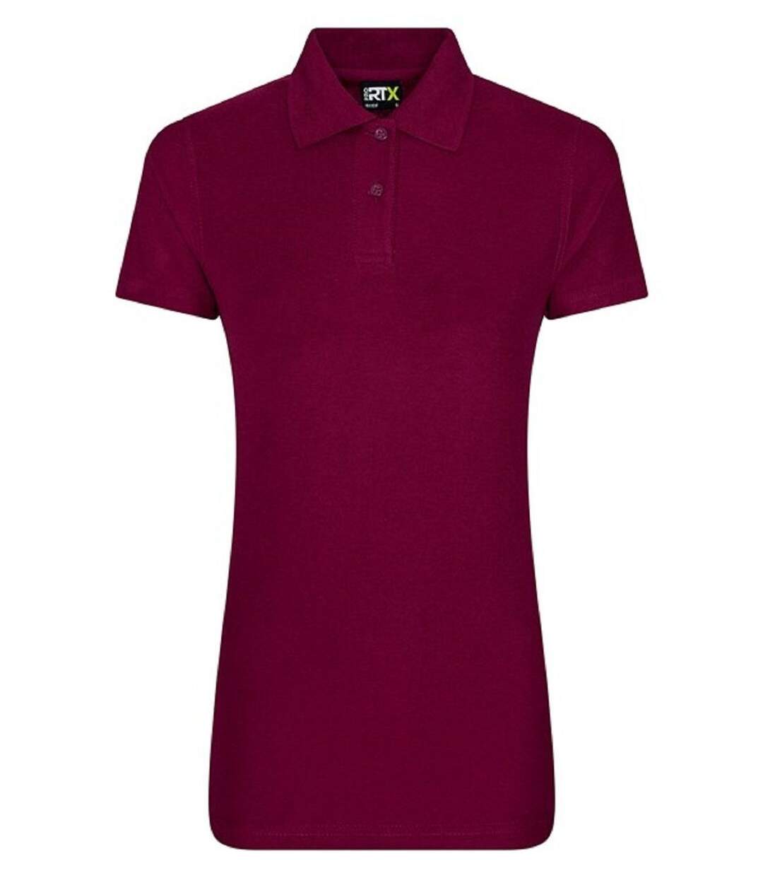 Polo Pro manches courtes - Femme - Du XS au 4XL - RX01F - rouge bordeaux-1