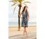 Robe courte sans manches ANHA motif fleuri Coton Du Monde-5