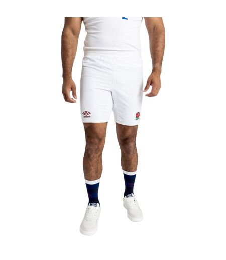 Umbro Mens 23/24 England Rugby Replica Home Shorts (White)