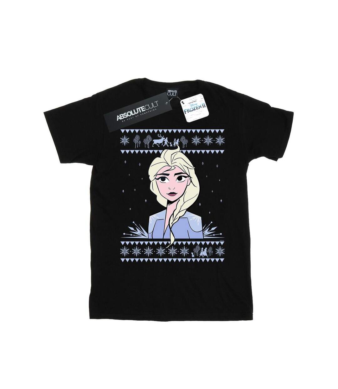 Disney - T-shirt FROZEN ELSA CHRISTMAS - Femme (Noir) - UTBI24610-1