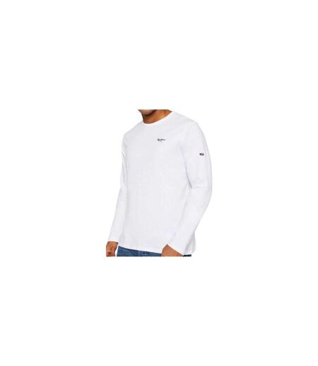 T-shirt Manches Longues Homme Blanc Pepe Jeans