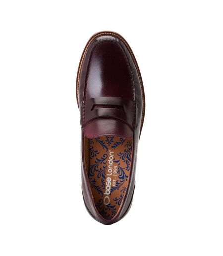 Mocassins Penny Garfield Homme Bordeaux Base London