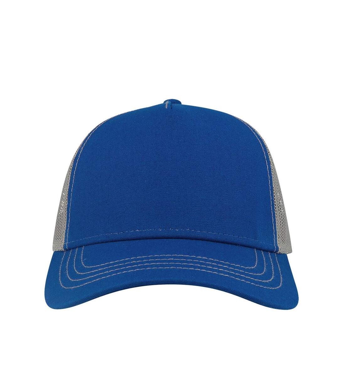 Casquette trucker rapper bleu roi / gris Atlantis-3