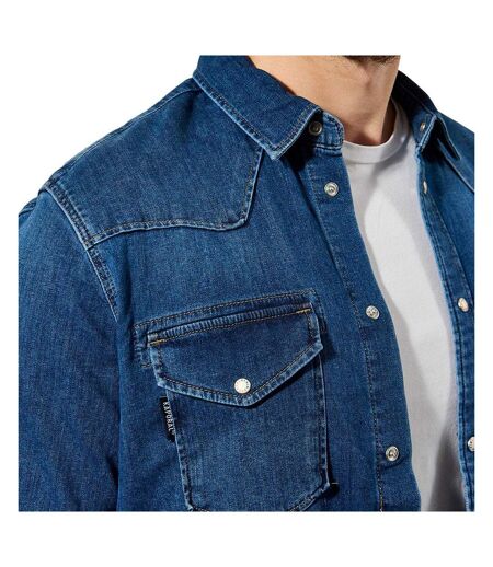 Chemise bleu moyen homme kaporal diego